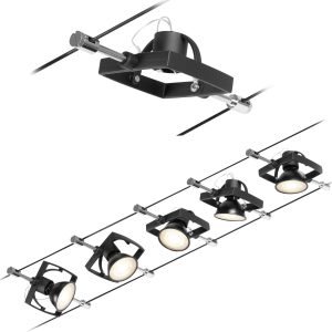 Kompletny system kablowy Paulmann Wire Systems 94434 GU5.3 czarny (matowy), chrom Kompletny system kablowy Paulmann Wire Systems 94434 GU5.3 czarny (matowy), chrom