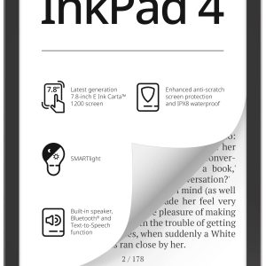 Czytnik eBook PocketBook InkPad 4 19.8 cm (7.8 cal) Srebrny pył gwiezdny Czytnik eBook PocketBook InkPad 4 19.8 cm (7.8 cal) Srebrny pył gwiezdny