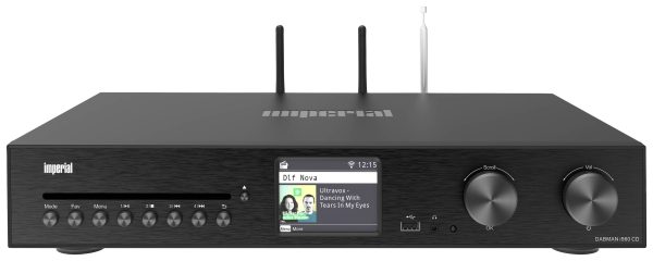 Imperial DABMAN i560 CD Odbiornik stereo, amplituner 2×30 W czarny CD-Player, DAB+, Bluetooth®, USB, WLAN