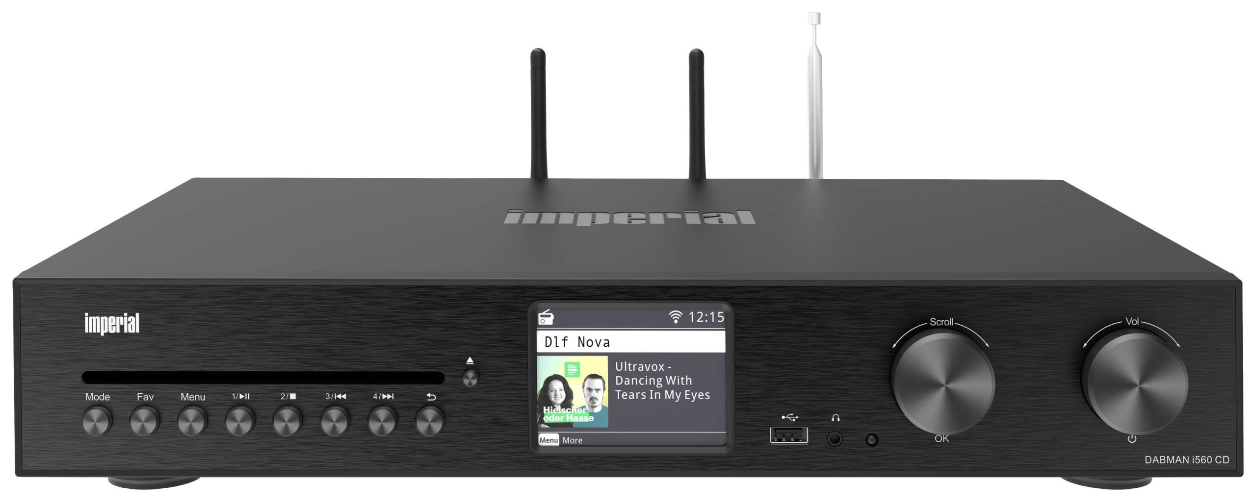 Imperial DABMAN i560 CD Odbiornik stereo, amplituner 2x30 W czarny CD-Player, DAB+, Bluetooth®, USB, WLAN - obrazek 1