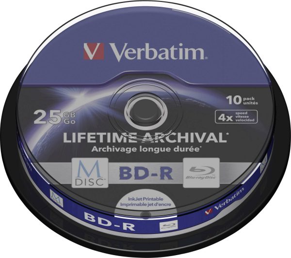 Verbatim 43825 M-Disc Blu-ray 25 GB 10 szt. futerał Możliwość nadruku