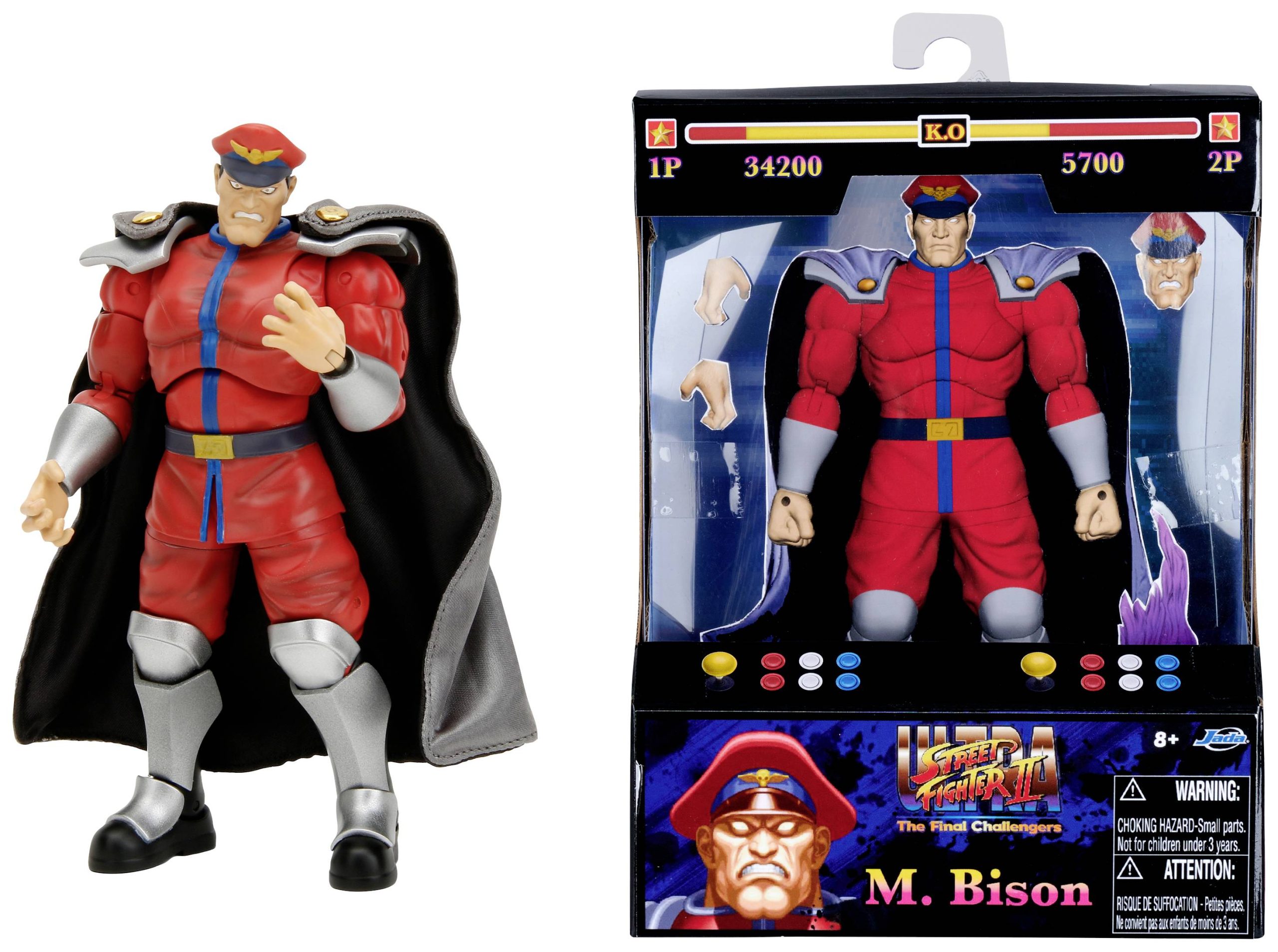 Figurka Jada Toys Street Fighter II M. Bison 6". - obrazek 1