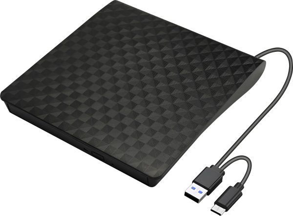 Xlyne Zewnętrzna nagrywarka Blue-ray USB-A, USB-C®, USB 2.0 czarny