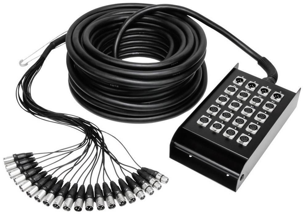 AH Cables K20C15 Kabel wielordzeniowy 15 m Ilość wejść:16 x Ilość wyjść:4 x - obrazek 1