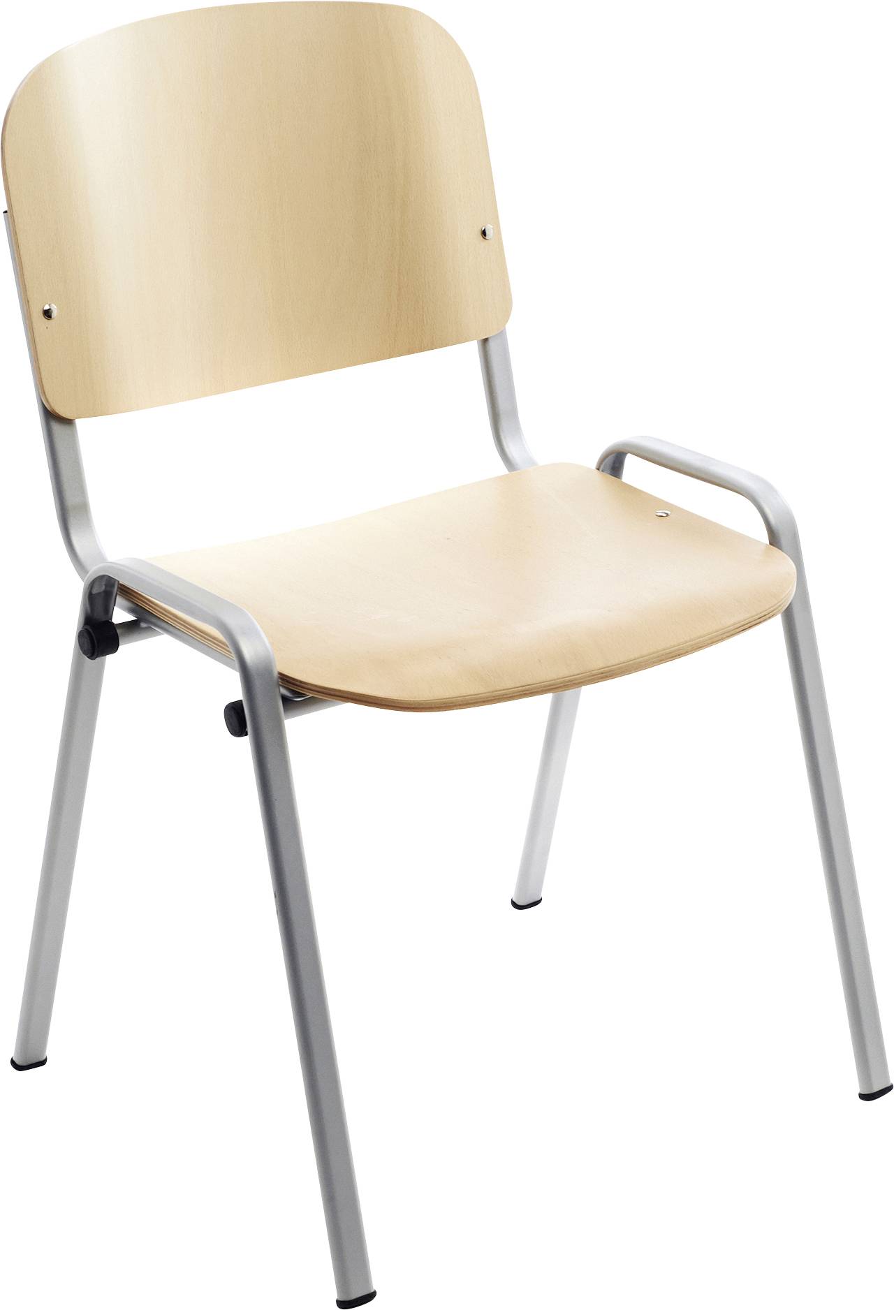 Rocada Krzesło dla gości 974VE szary, drewno (jasny) R974182 4 szt. - obrazek 1