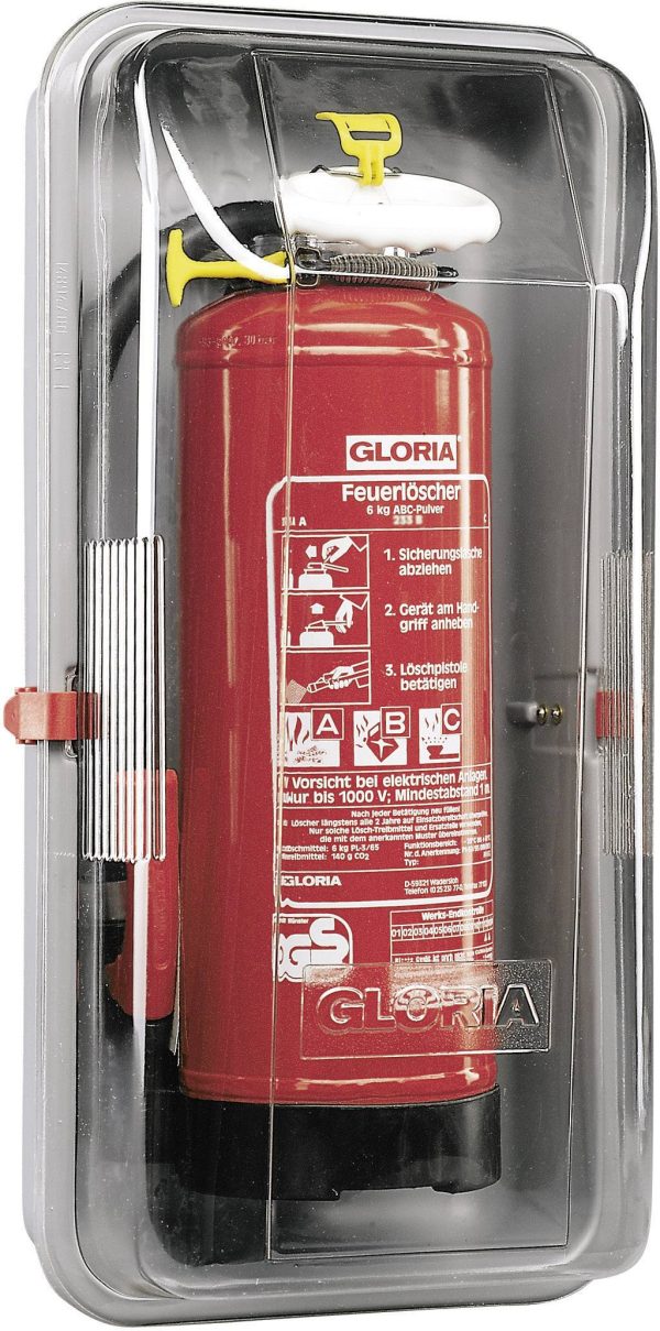 Pokrywa ochronna dla gaśnic Gloria Feuerlöscherschutzhaube / Schutzschrank FS-6/EK aus Kunststoff 002511.0000, 1 szt.