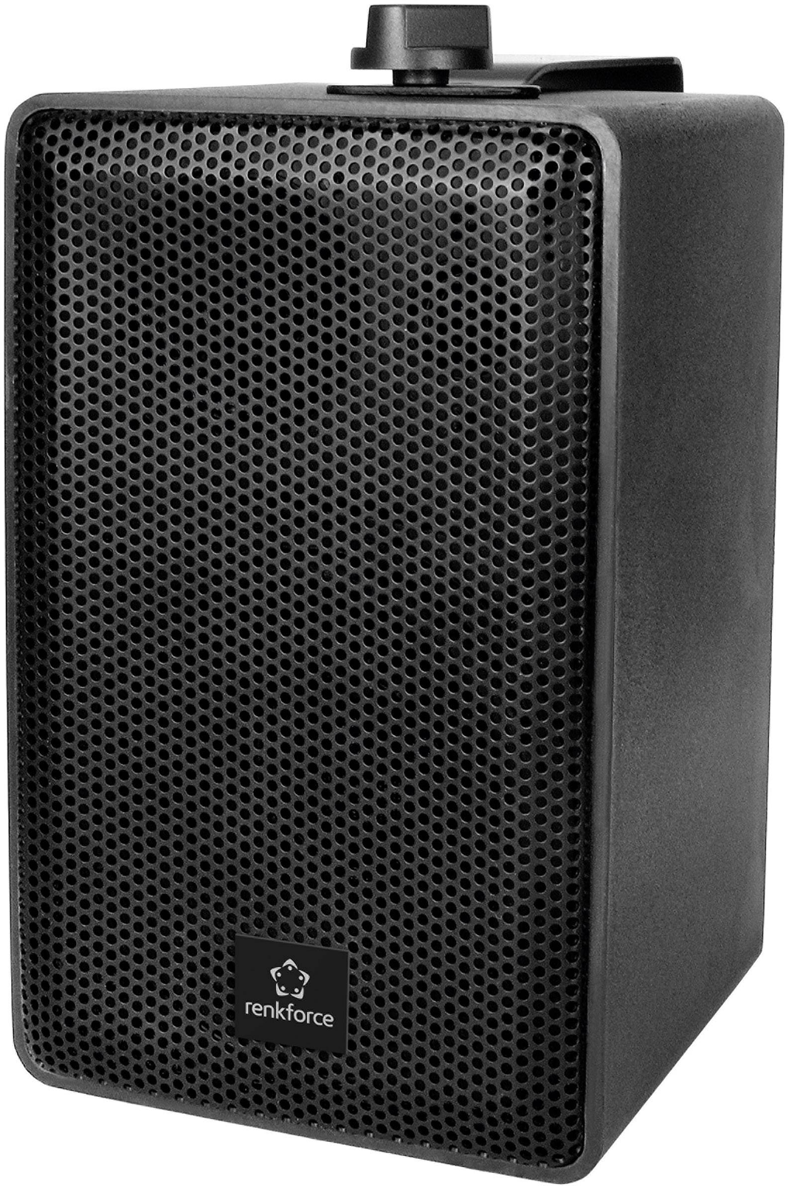 Głośnik reagałowy Renkforce RL100W BK, RF-3894804, N/A, 1 par(a), czarny - obrazek 1