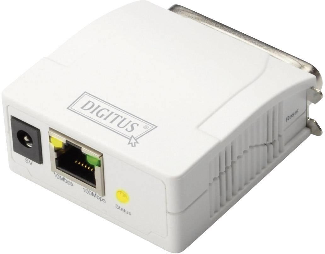 Sieciowy serwer wydruku Digitus DN-13001-1 LAN (10/100 MBit/s), równoległy (IEEE 1284) - obrazek 1