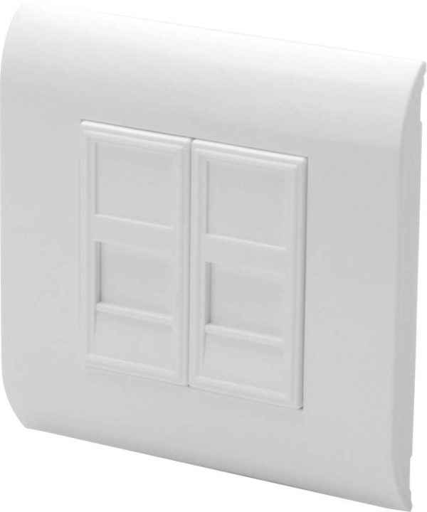 Digitus DN-93802 Uchwyt keystone 2-krotny biały