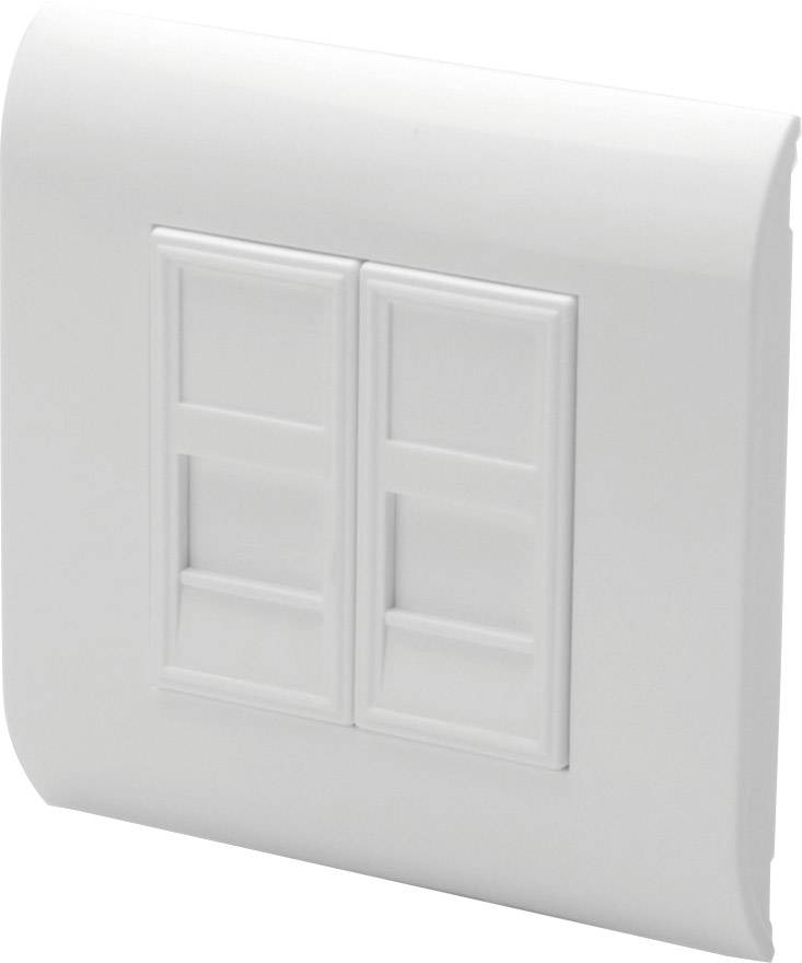 Digitus DN-93802 Uchwyt keystone 2-krotny biały - obrazek 1