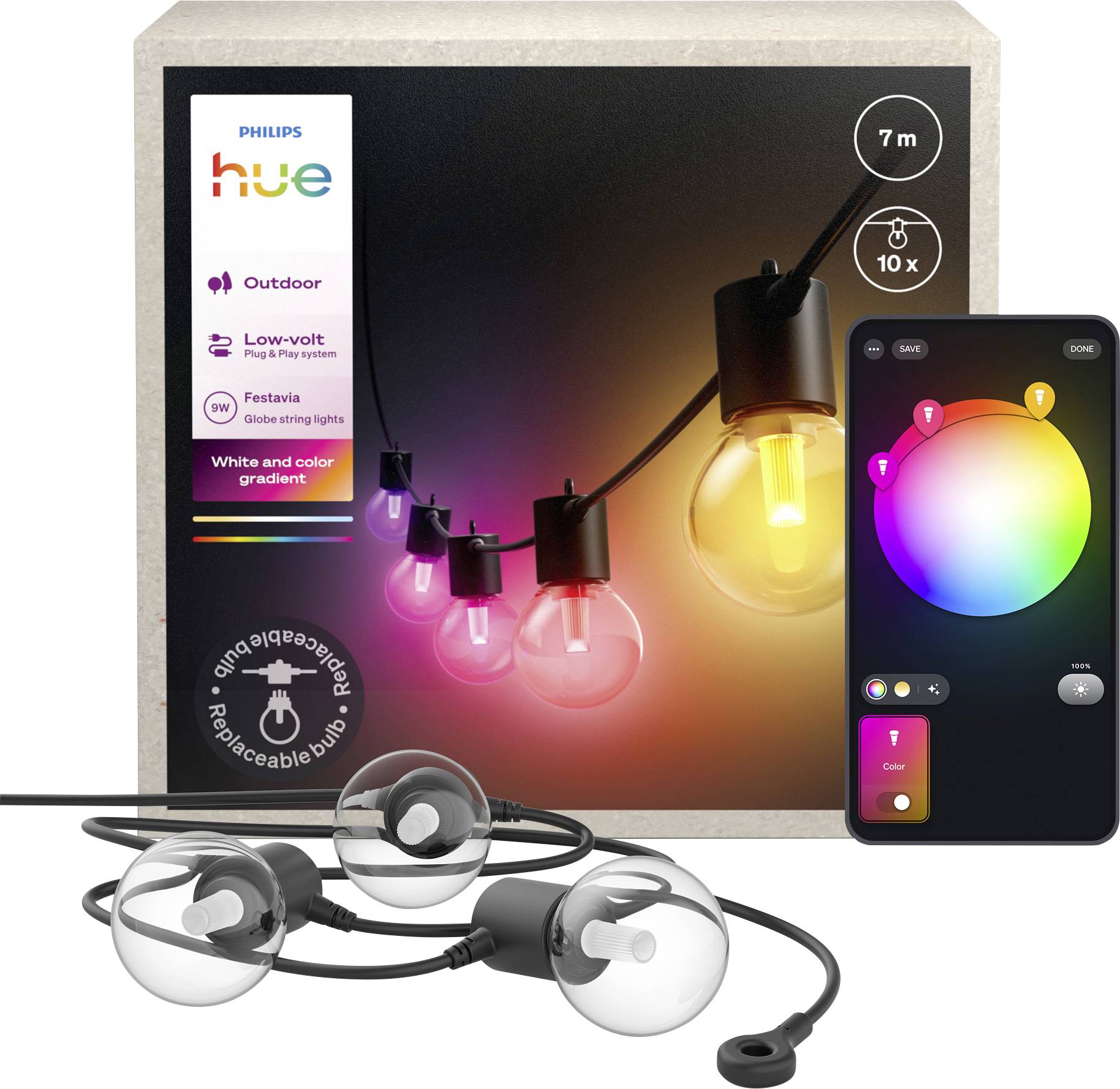 Philips Żarówka LED 929004581801 Hue Festavia - obrazek 1