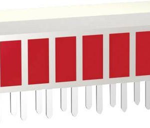 Dioda LED rzędowa 10 x czerwony (D x S x W) 25.4 x 14 x 5 mm Signal Construct ZAEW1030 ZAEW1030