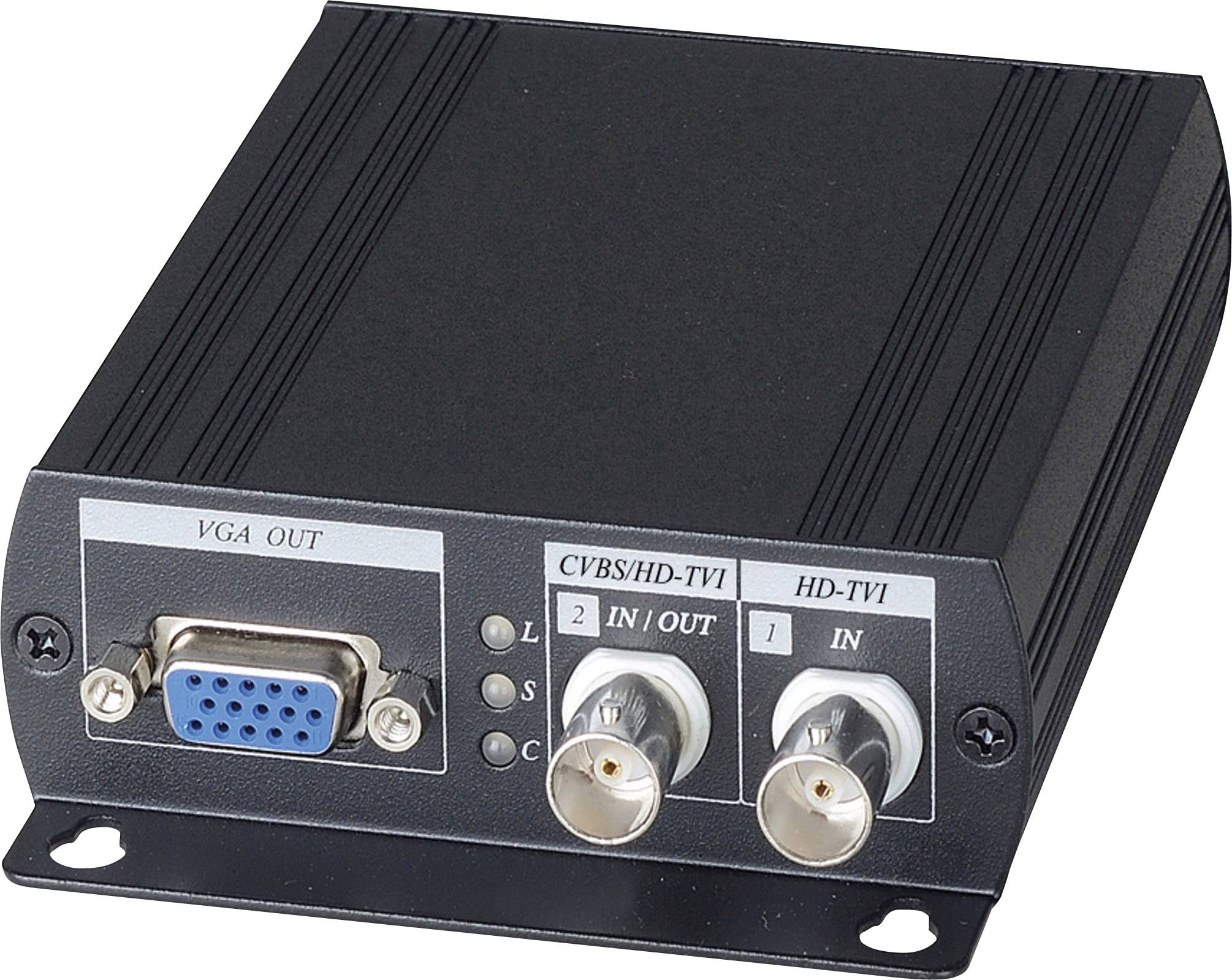 B & S Technology;1590493;1-kanałowy(HD-TVI, AHD, HD-CVI ) Konwerter TVI-HDMI - obrazek 1