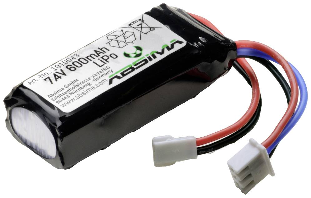 Pakiet akumulatorów (LiPo) Absima 1010043 7.4 V 600 mAh - obrazek 1