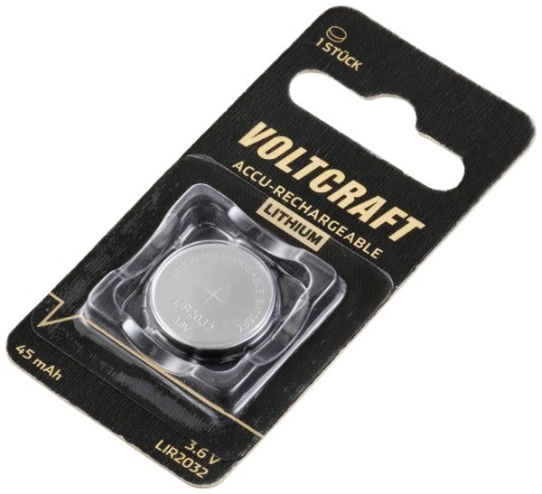 Akumulator guzikowy VOLTCRAFT LIR2032 LIR 2032 litowe 45 mAh 3.6 V 1 szt.