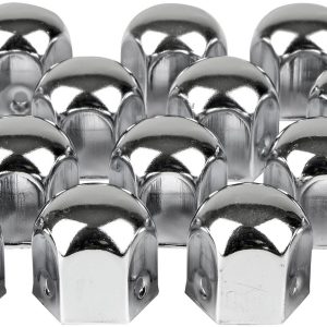 Eufab Nasadka na śrubę radełkowaną Pasuje do śrub 17 mm chrom metal Eufab Nasadka na śrubę radełkowaną Pasuje do śrub 17 mm chrom metal
