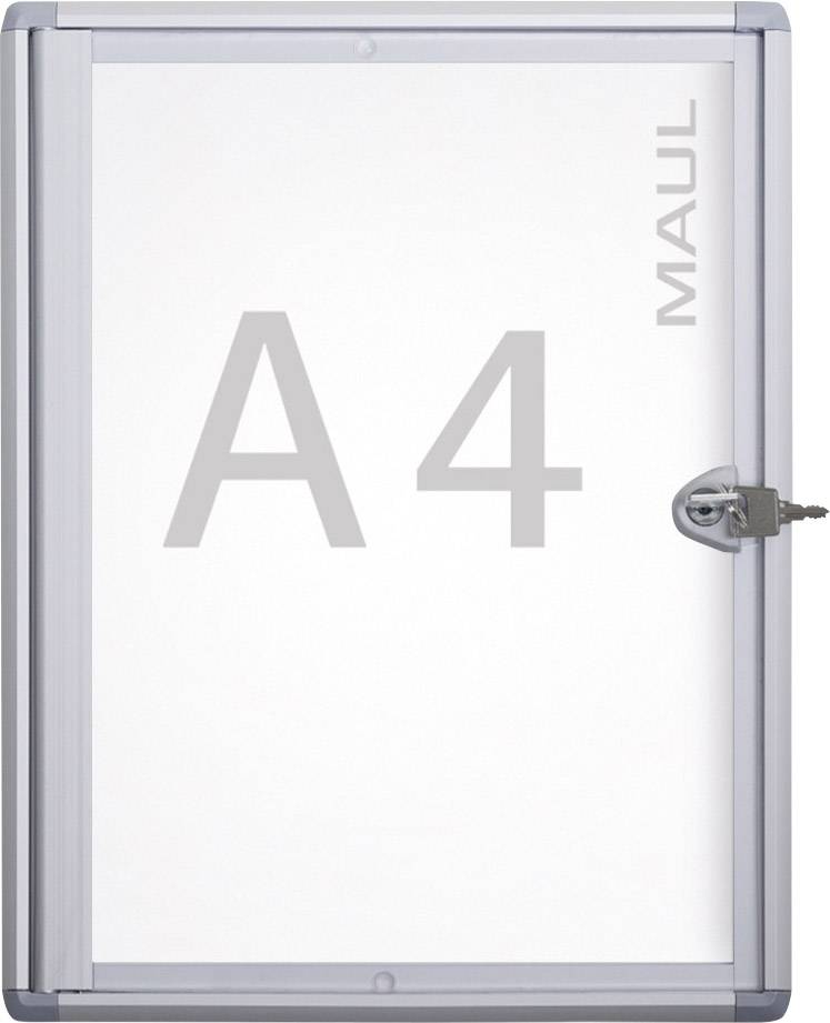 Maul Gablota MAULextraslim Zastosowanie do formatu papieru: 1 x DIN A4 wewnątrz 6820108 aluminium srebrny 1 szt. - obrazek 1