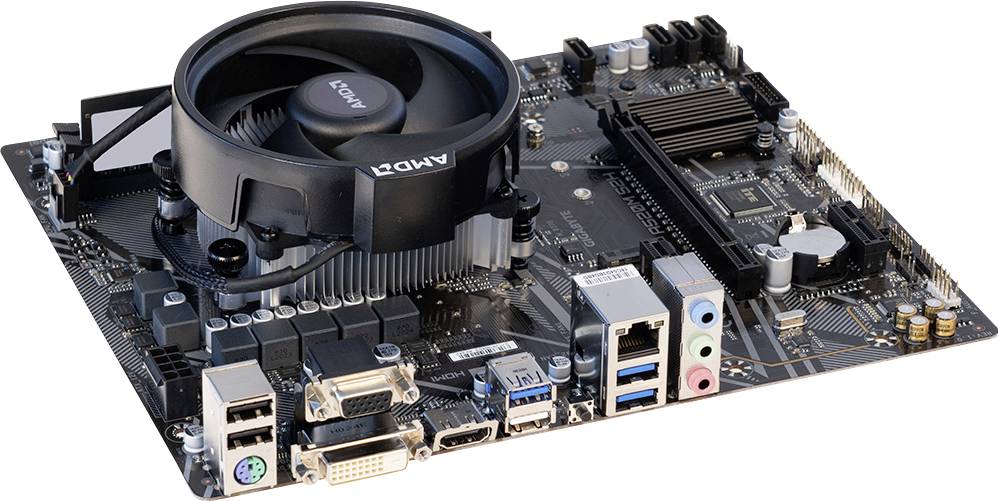 Renkforce Płyta główna z procesorem AMD Ryzen 5 5600 GT 4.60 GHz 0 GB DDR4-RAM Micro-ATX - obrazek 1