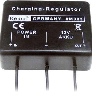 Kontroler naładowania akumulatorów Kemo, 13.8-14.2 V, 1.5 A Kontroler naładowania akumulatorów Kemo, 13.8-14.2 V, 1.5 A