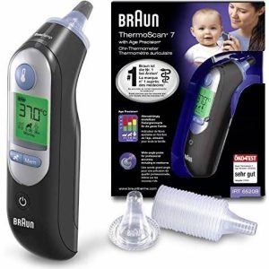 Termometr lekarski na podczerwień Braun ThermoScan 7 IRT6520BK, 1 szt. Termometr lekarski na podczerwień Braun ThermoScan 7 IRT6520BK, 1 szt.