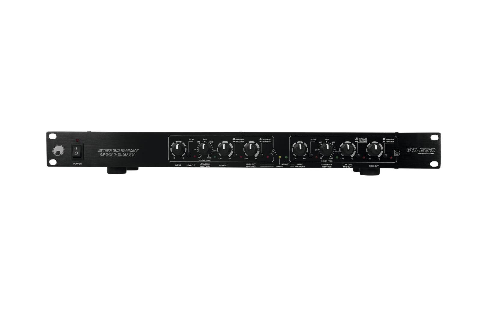 Omnitronic XO-230 2-drożny, współosiowy Zwrotnica częstotliwości 19" - obrazek 1