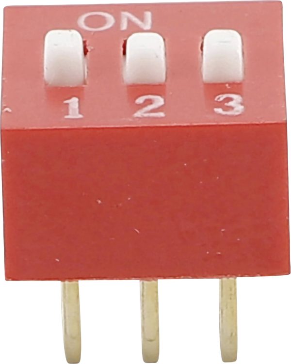 Przełącznik DIP Conrad DS- 03, 3 x On / Off, 3-Pin