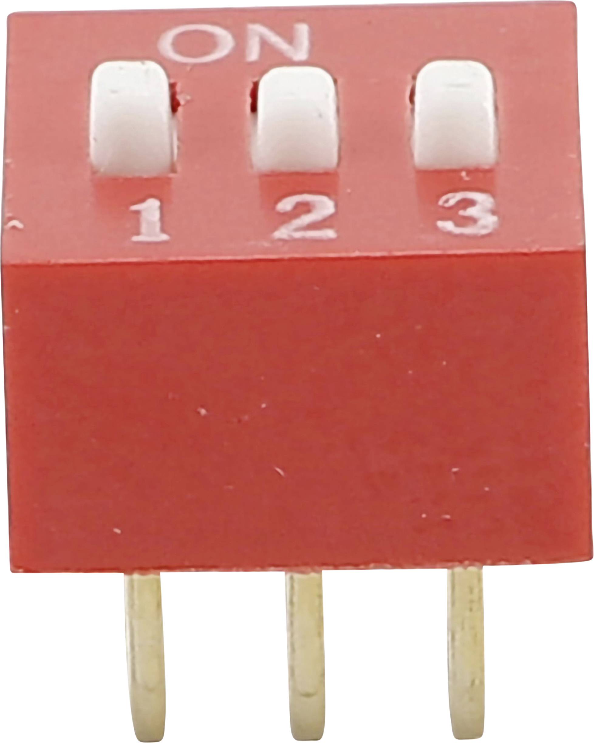 Przełącznik DIP Conrad DS- 03, 3 x On / Off, 3-Pin - obrazek 1
