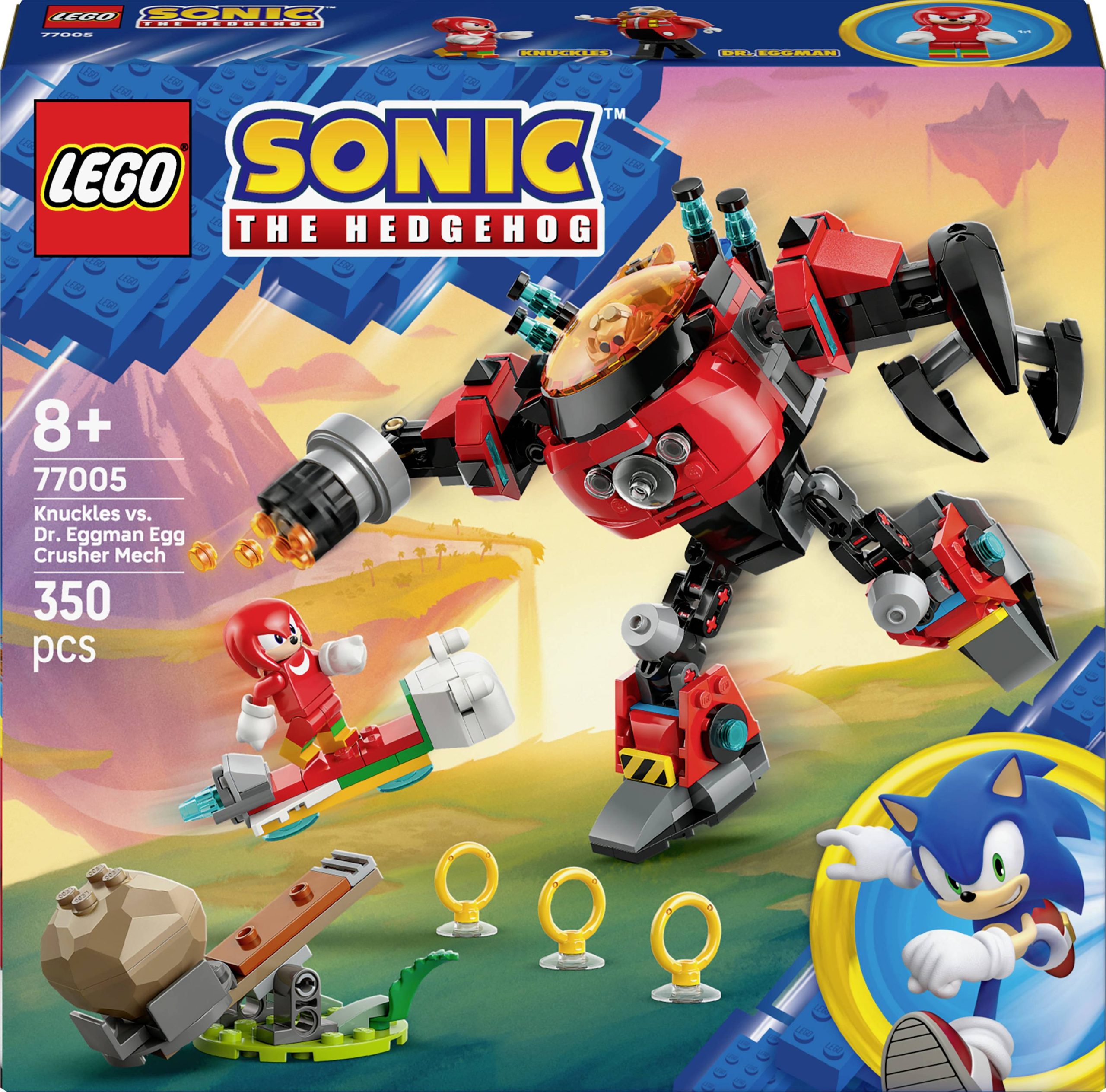 77005 LEGO® Sonic the Hedgehog Knuckles kontra Mech Zgniatający Jajka Doktora Eggmana - obrazek 1