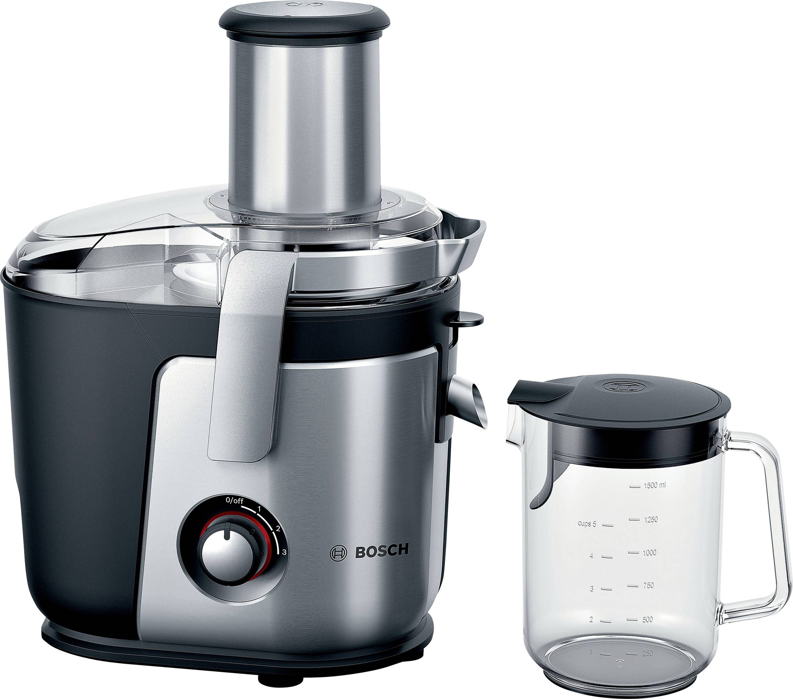 Sokowirówka Bosch Haushalt MES4010, 1200 W, srebrny, czarny - obrazek 1