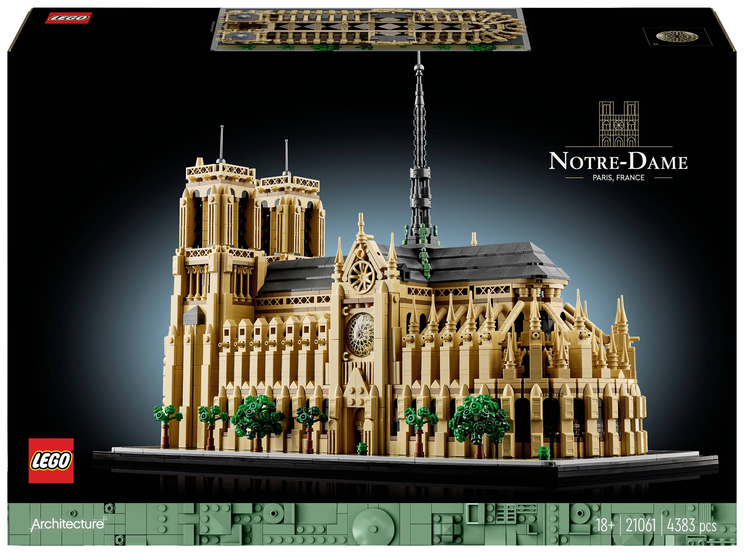 LEGO® ARCHITECTURE 21061 Notre-Dame w Paryżu - obrazek 1
