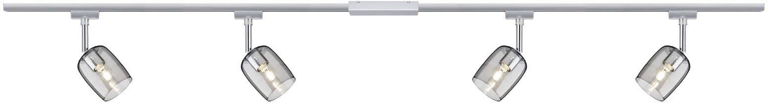 Kompletny system szynowy Paulmann 96899 Ural, LED, G9, 230 V, 40 W, chrom, chrom (matowy), smoke - obrazek 1