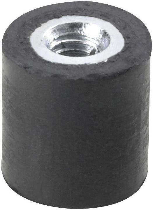Odbój gwintowany PB Fastener 110540, (D x H x d x T) mm 10 x 10 x M4 x 4 - obrazek 1