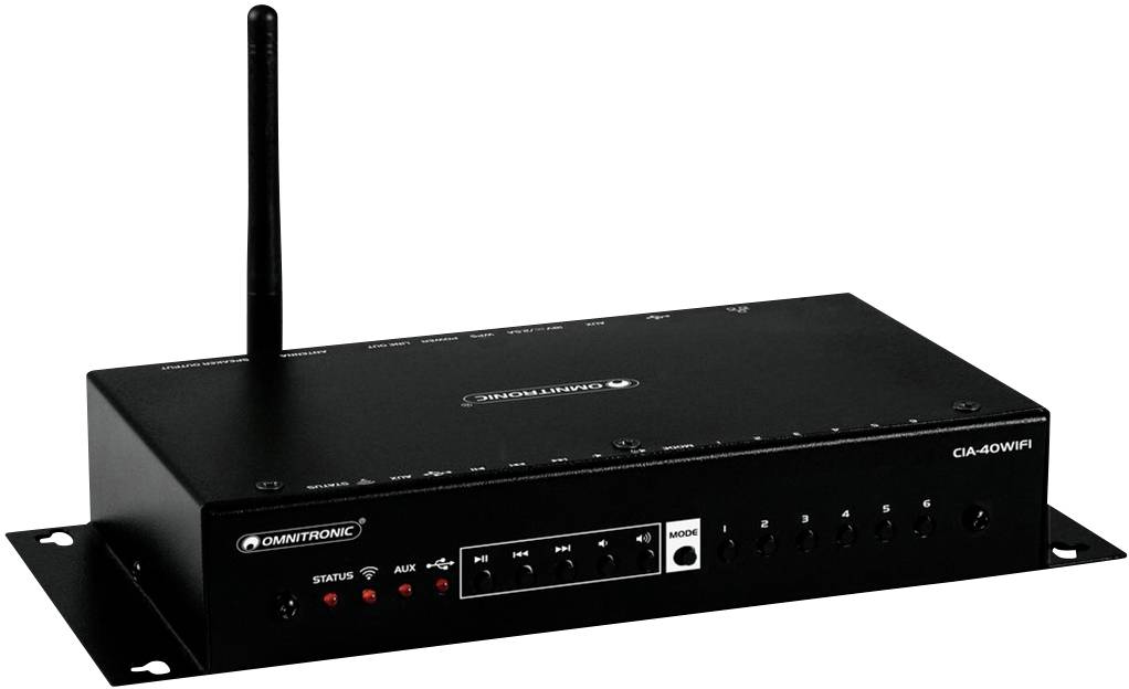 Wzmacniacz stereo 2.0 Omnitronic CIA-40WIFI, 25 W - obrazek 1