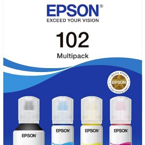 Epson C13T03R640 102 EcoTank Multipack Tusz do napełniania tusz oryginalny Epson Czarny, Cyjan, Żółty, Magenta 337 ml Epson C13T03R640 102 EcoTank Multipack Tusz do napełniania tusz oryginalny Epson Czarny, Cyjan, Żółty, Magenta 337 ml