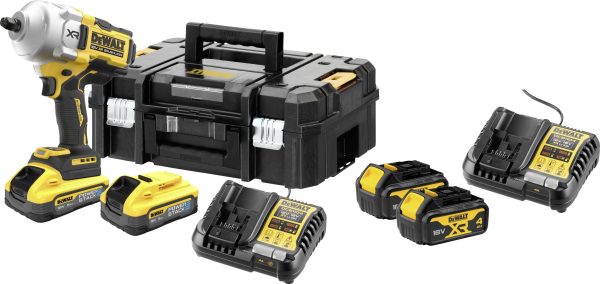 DEWALT DCF961H2T-QW+DCB1104M2-QW Wkrętarka udarowa akumulatorowa 135 obr./min, 1220 obr./min, 1626 obr./min, 1496 obr./m