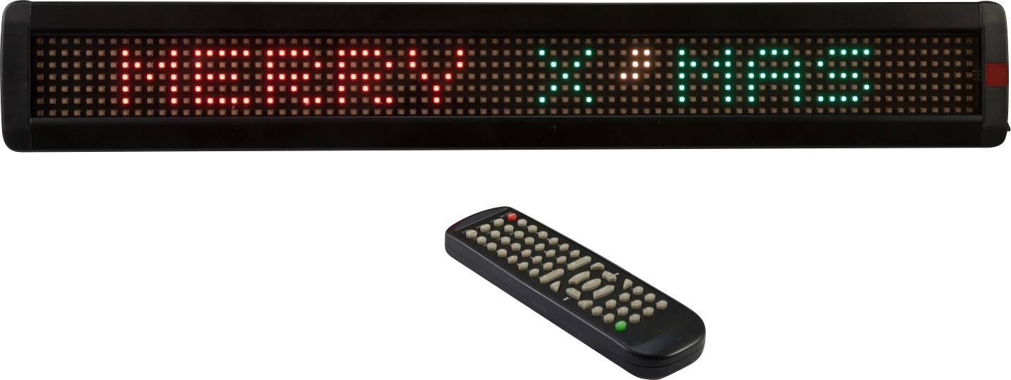 Eurolite ESN 7x80 Tablica diodowa LED z pilotem RGB (S x W x G) 647 x 35 x 97 mm - obrazek 1