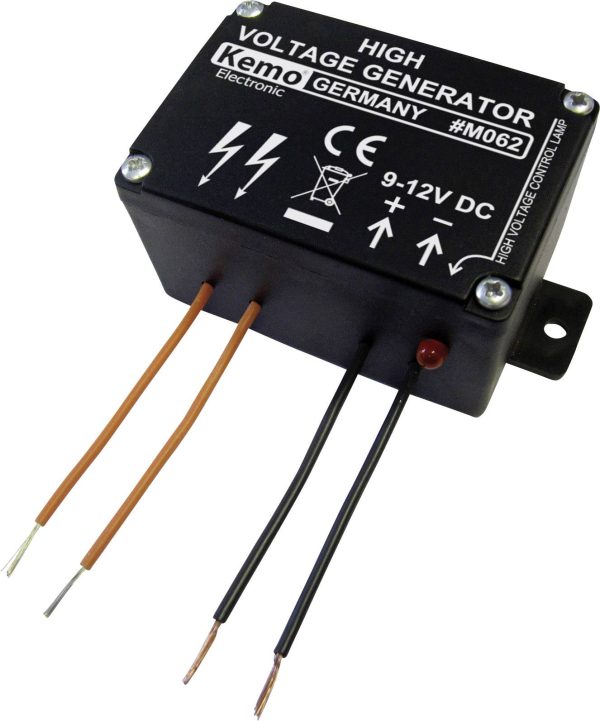 Minigenerator wysokiego napięcia Kemo, 100 – 300 mA, 2 – 4 impulsy na sekunde, ok. 1000