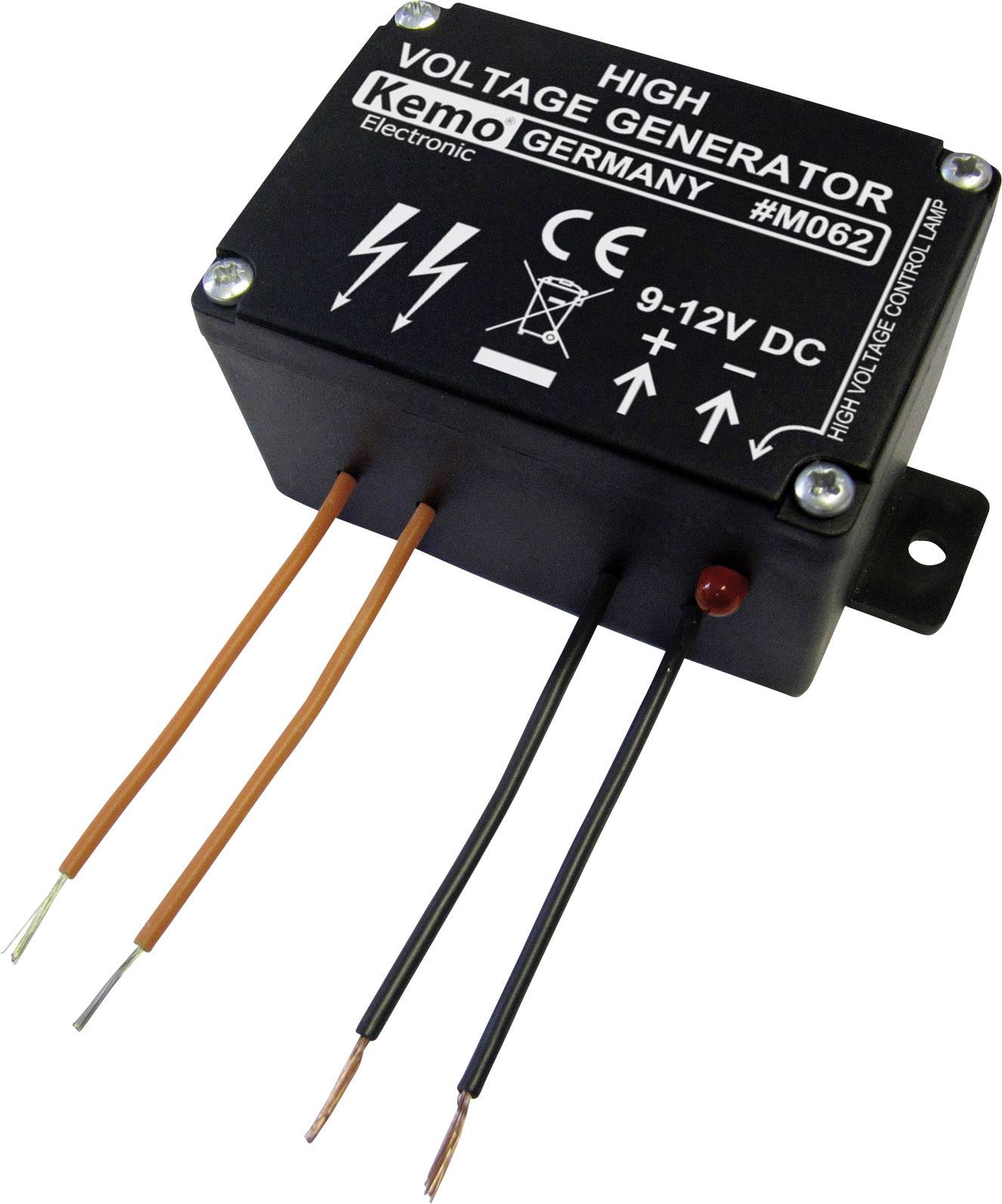 Minigenerator wysokiego napięcia Kemo, 100 - 300 mA, 2 - 4 impulsy na sekunde, ok. 1000 - obrazek 1