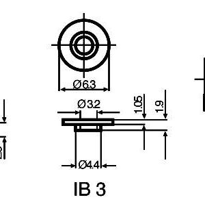 Gniazdo izolacyjne Fischer Elektronik IB 6 10037001, 1 szt. Gniazdo izolacyjne Fischer Elektronik IB 6 10037001, 1 szt.