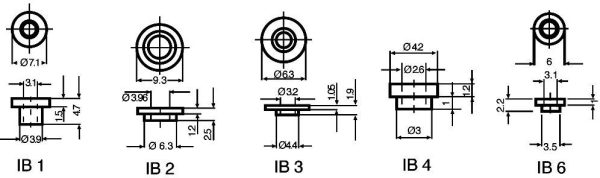 Gniazdo izolacyjne Fischer Elektronik IB 6 10037001, 1 szt.
