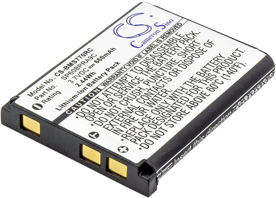 CS Cameron Sino Akumulator do myszy Zamiennik oryginalnego akumulatora 4-268-590-02, SP60, SP60BPRA9C Sony 3.7 V 660 mAh - obrazek 1