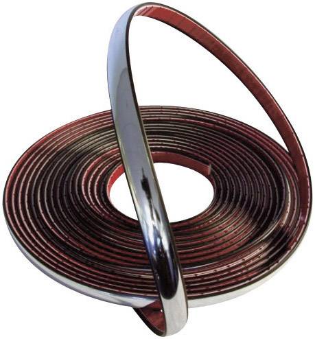 Listwa ozdobna, (L x W) 8000 mm x 12 mm, chrom ( błyszczący ). - obrazek 1