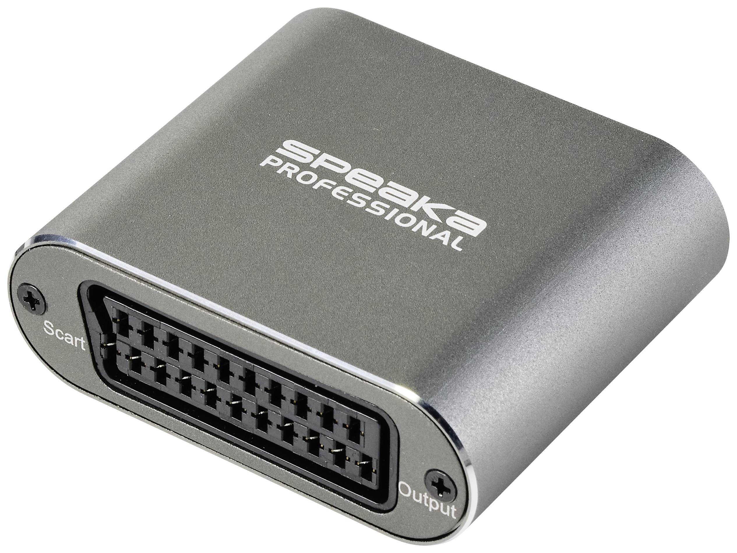 konwerter HDMI, SCART SpeaKa Professional SP-10461512, [1x złącze żeńskie HDMI - 1x złącze żeńskie SCART] - obrazek 1