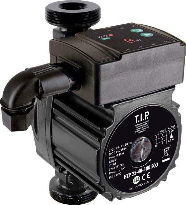 Pompa cyrkulacyjna T.I.P. – Technische Industrie Produkte HZP 25-40-180 ECO 31421, 1 szt.