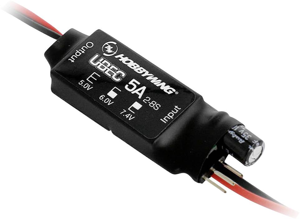 Regulator napięcia BEC Hobbywing BEC 5A V2-Air UBEC 30607000, 5 - 7.4 V, 5 A - obrazek 1