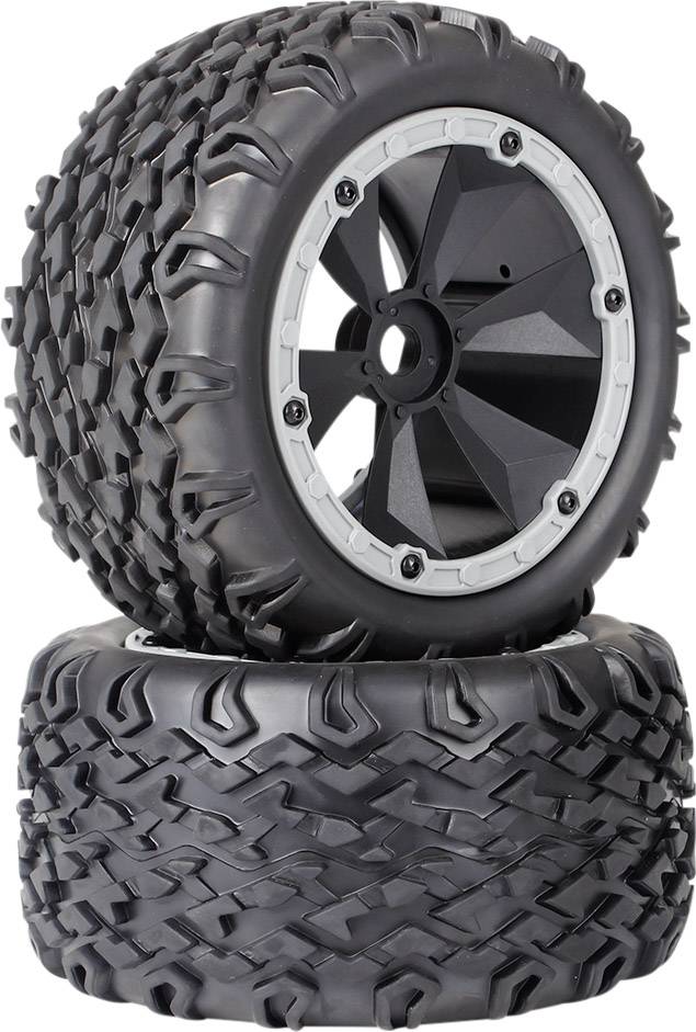 Opona 1:8 Reely RE-6538515 czarno-szary 2 szt. - obrazek 1