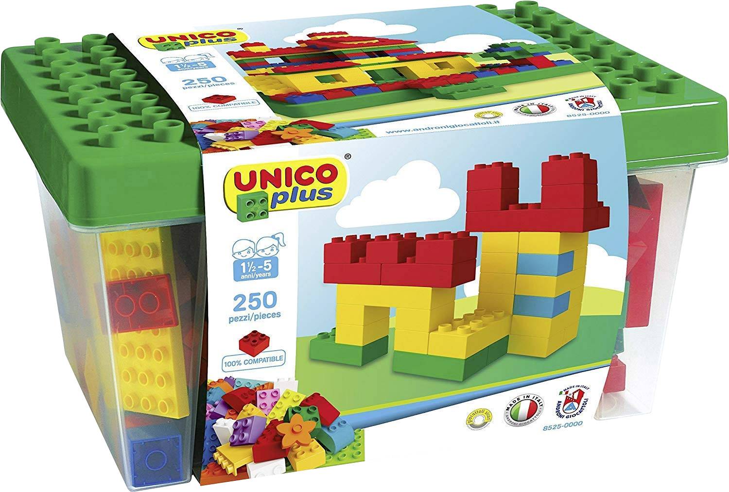 Vedes Unico Konstruktions-Bausteine Box 250-teilig 7.303977 - obrazek 1