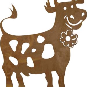 Siena Garden Figura dekoracyjna Zabawna krowa blacha stalowa brązowy Siena Garden Figura dekoracyjna Zabawna krowa blacha stalowa brązowy