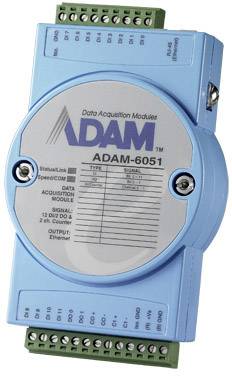 Moduł I/O Modbus TCP E/A Module Advantech ADAM-6051 16 kanałowy cyfr. moduł I/O z licz.