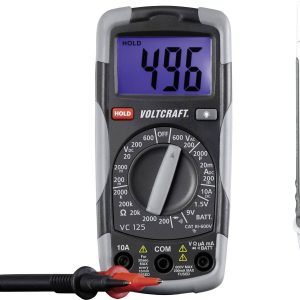 VOLTCRAFT DT-TEST-KIT 150 Multimetr Kalibracja (DAkkS) cyfrowy CAT III 600 V Wyświetlane liczby: 2000 VOLTCRAFT DT-TEST-KIT 150 Multimetr Kalibracja (DAkkS) cyfrowy CAT III 600 V Wyświetlane liczby: 2000